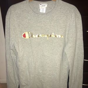 Champion heritage grey long sleeve shirt